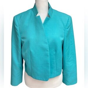 Evan Picone Black Label Open Front Blazer